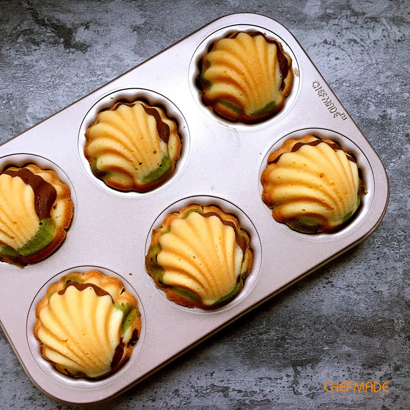 CHEFMADE CHEFMADE 6 Cavity Madeleine Mold Cake Pan