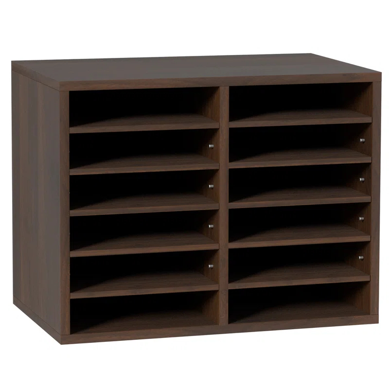 VEVOR VEVOR Manufactured Wood 12 Compartment Mailroom Table Accessory