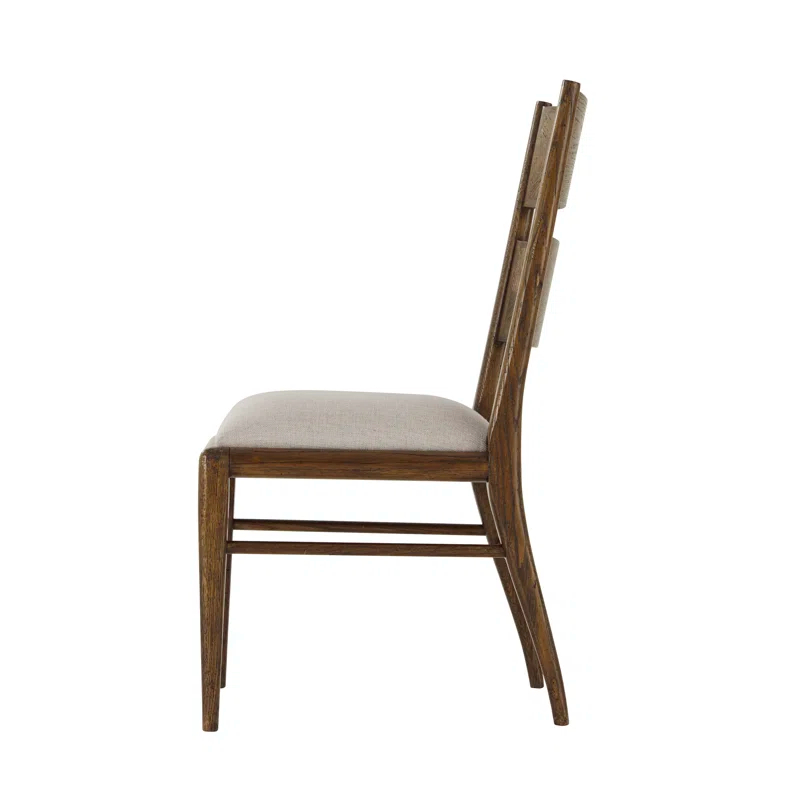 Nova 19.25'' H Upholstered Oak Side Chair