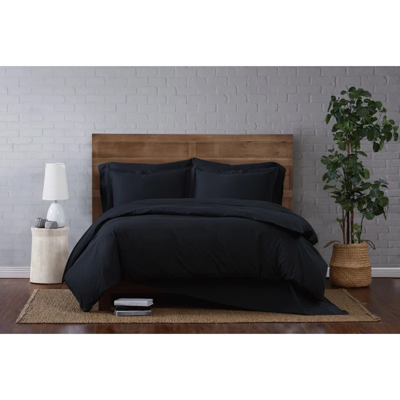 Brooklyn Loom Cotton Duvet Cover Set