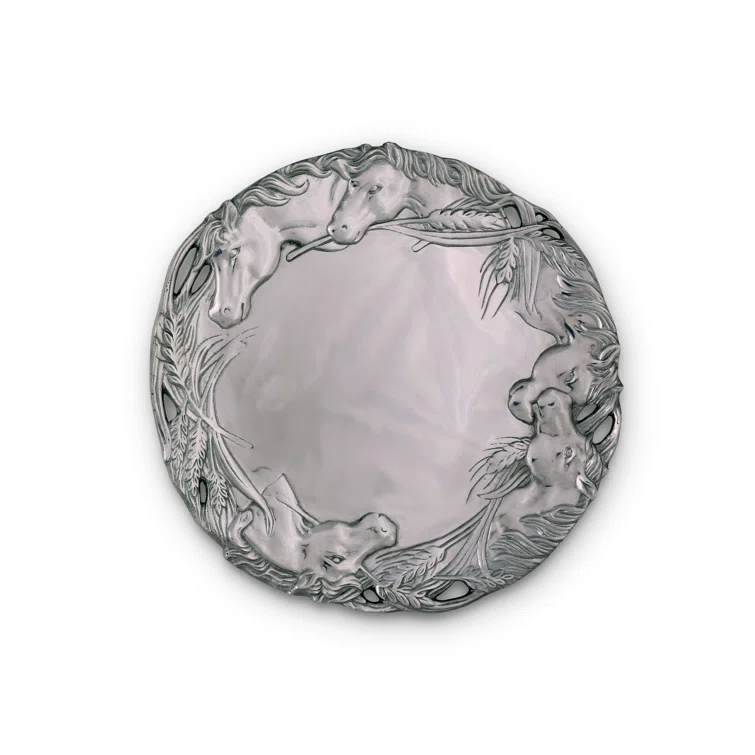 Arthur Court Designs Equestrian Metal Tray