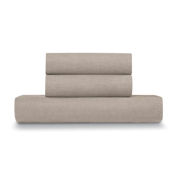 Ella Jayne Home French Linen Cotton 3-Piece Duvet Cover Set