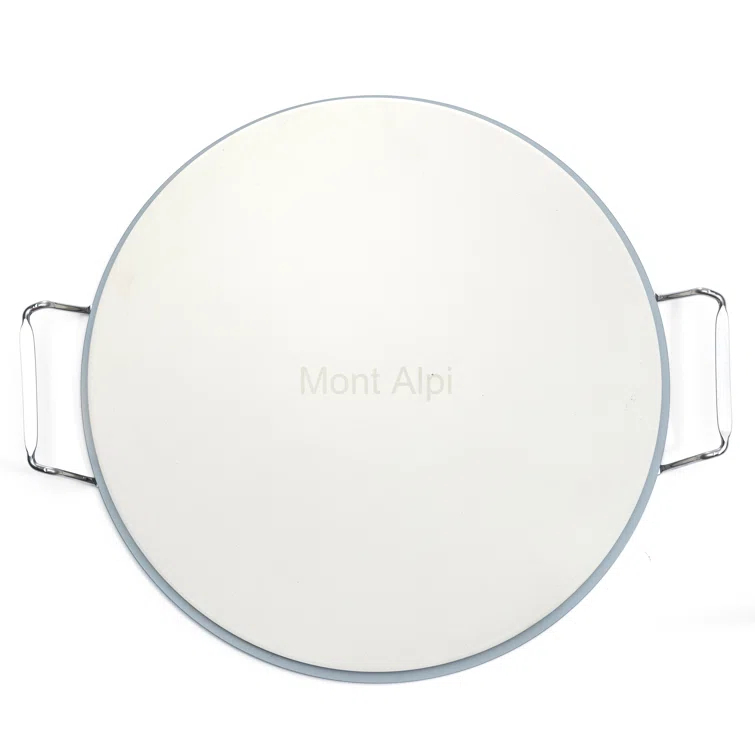 Mont Alpi Mont Alpi MAPK Universal Outdoor Grill Pizza Making Converter Kit - Pizza Stone Rest with Handles, 15" Pizza Stone, Stainless Steel Fold up Pizza Peel and Chicago Style Pizza Rocker Cutter Knife