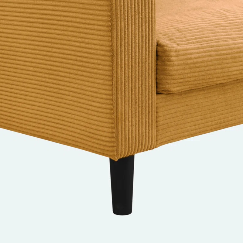 74" High Resilience Three Seater Sofa, Wooden Frame 3 Seat Sofa, Comfy ,   Modern Upholstered Sofa, Living Room Bedroom Apartment