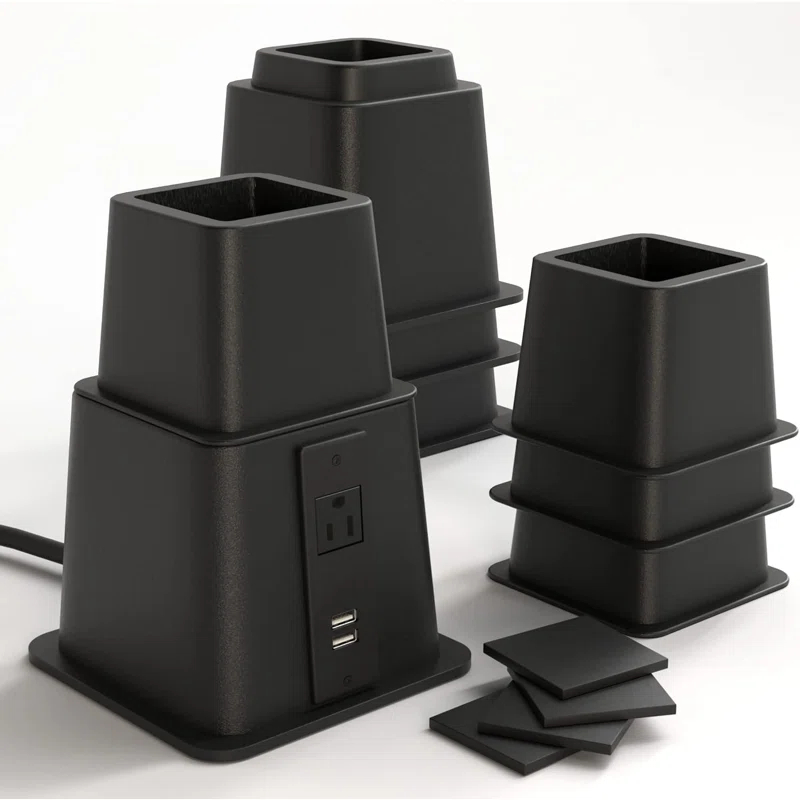Home Intuition 10.5'' Bed Risers (Set of 4)