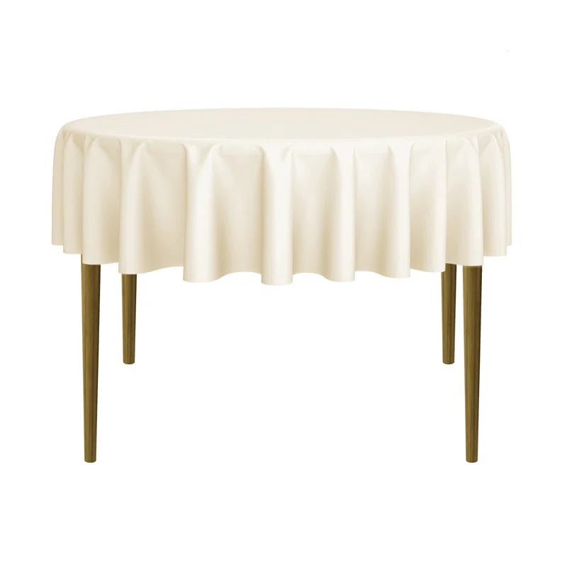 Lann's Linens Solid Color Round Tablecloth