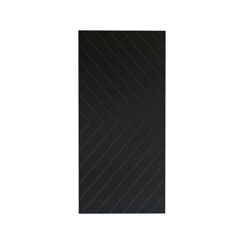 Renin 88'' Solid + Manufactured Wood Paneled Painted without Installation Hardware Kit Barn Door