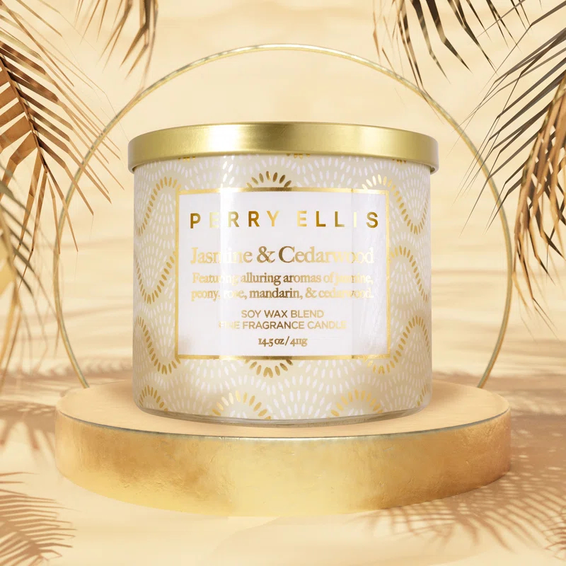 Perry Ellis Eveyday Jasmine & Cedarwood Scented Candle