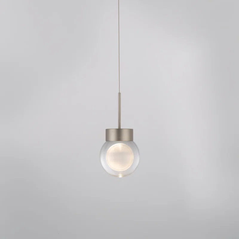 Double BubbleSingle Globe Dimmable LED Pendant