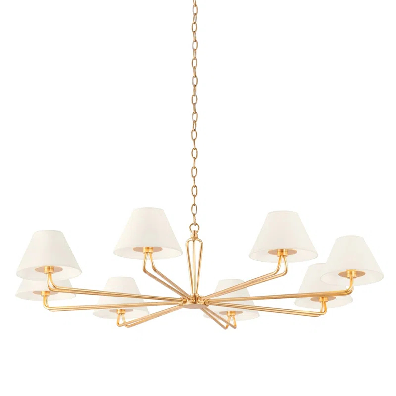 Hayden Chandelier - Brass / 8 Light