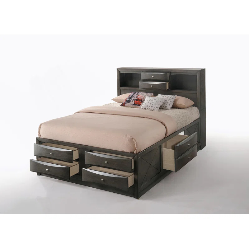 Wildon Home® Elyne Bookcase Storage Bed