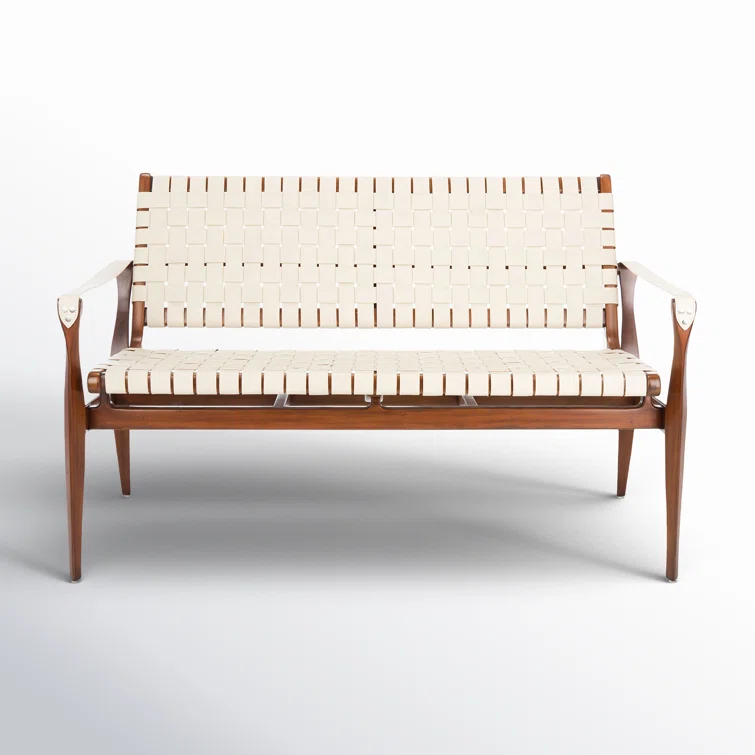 Safavieh Couture Dilan Leather Loveseat & Reviews | Perigold