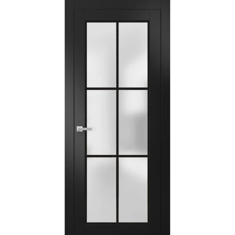 Solid Wood Paneled French Doors