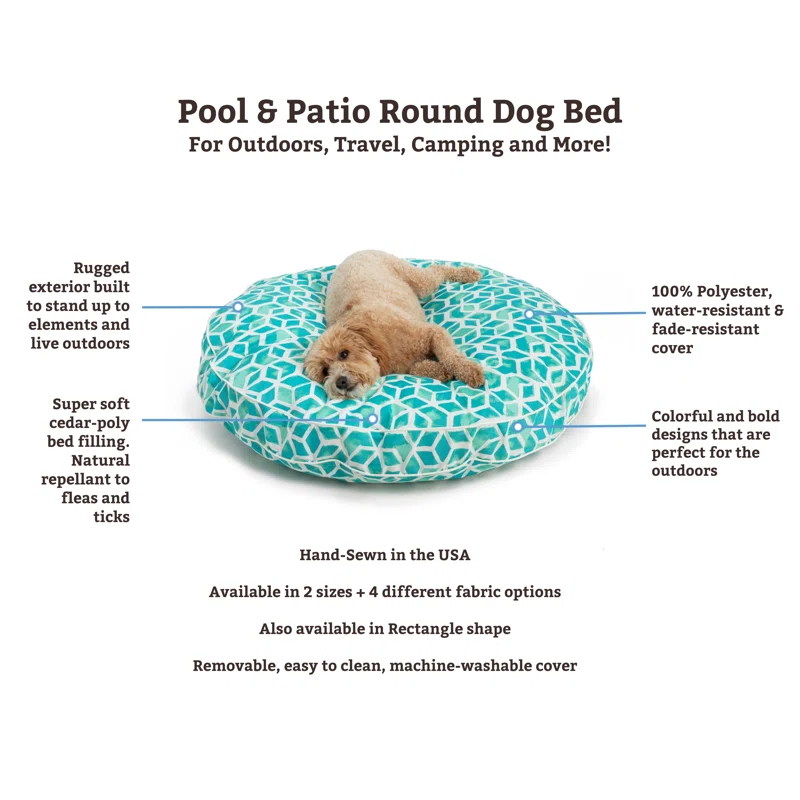 Snoozer Indoor/Outdoor Solarium Round Cozy Cave Dog Bed - Wag Collection