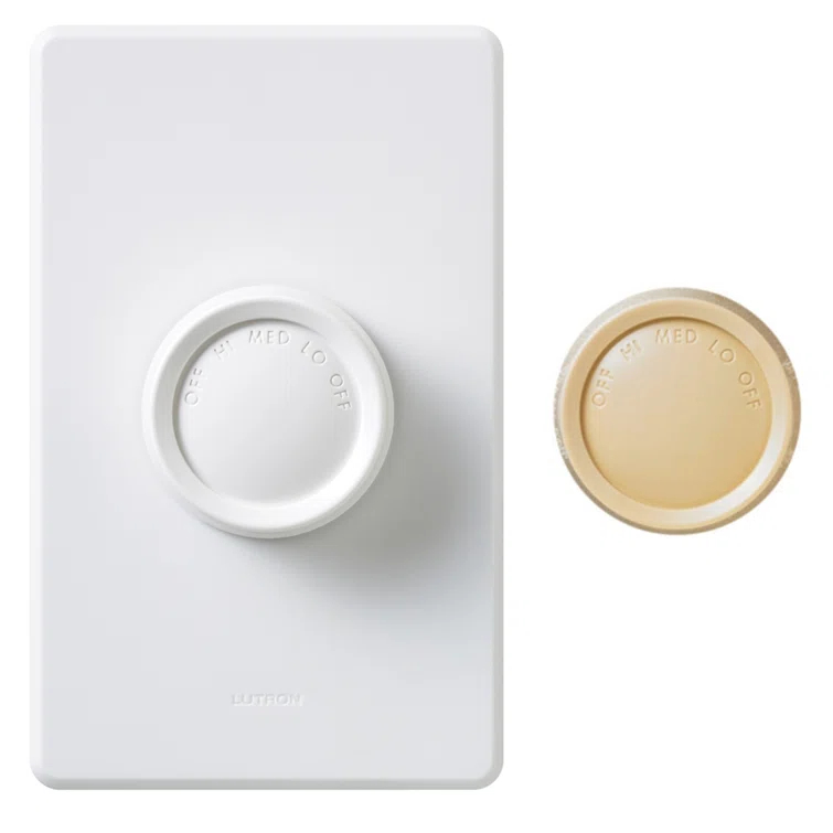 Lutron Rotary On/Off Fully Variable Ceiling Fan Wall Control