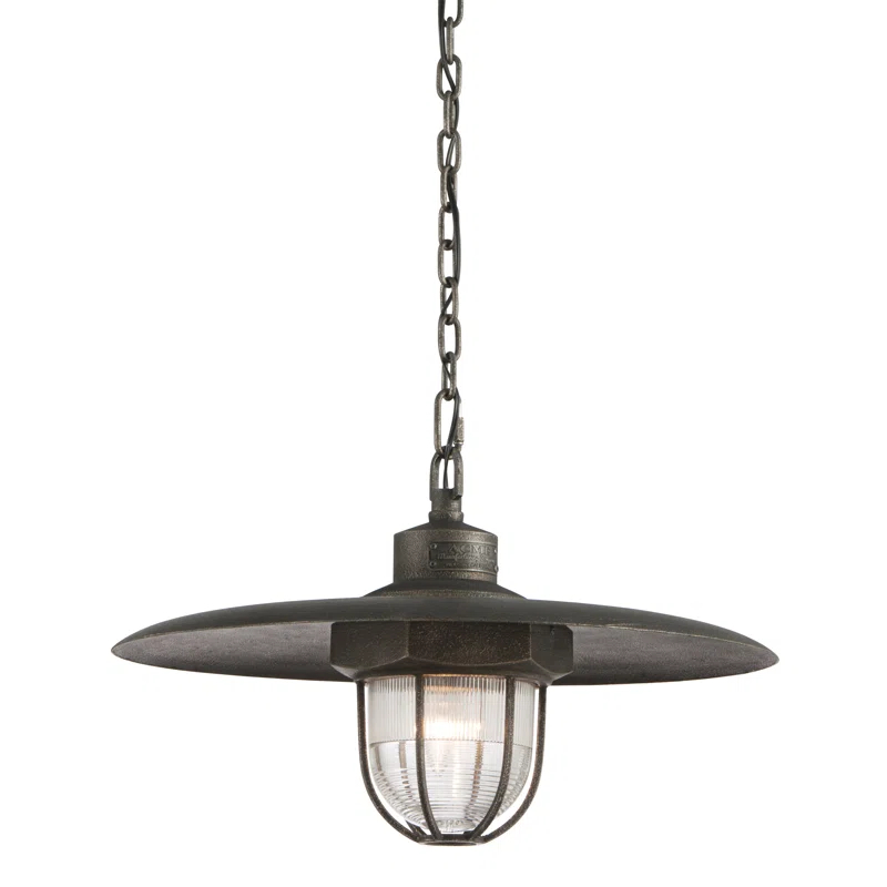Acme 1 - Light Aged Pewter Single Pendant