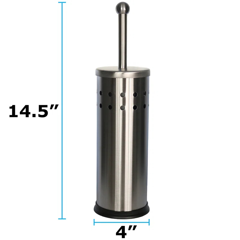 Blue Donuts Blue Donuts Metal Toilet Brush And Holder