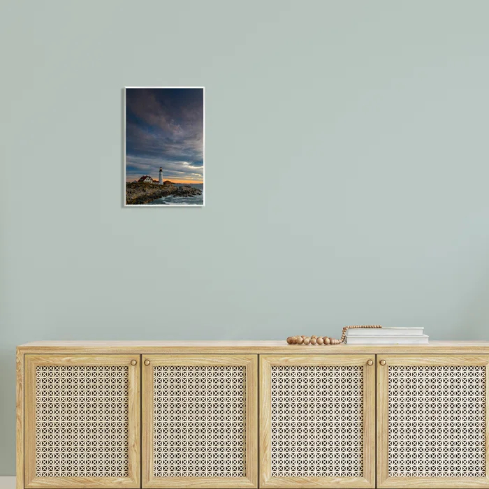 Stupell Industries Seaside Lighthouse Beacon Coast Floater Canvas Wall Art By Rick Berk | Wayfair