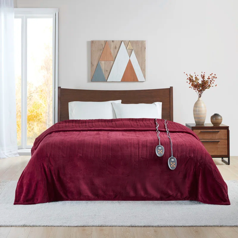 Beautyrest Beautyrest Heated Oversized Microlight to Berber Blanket