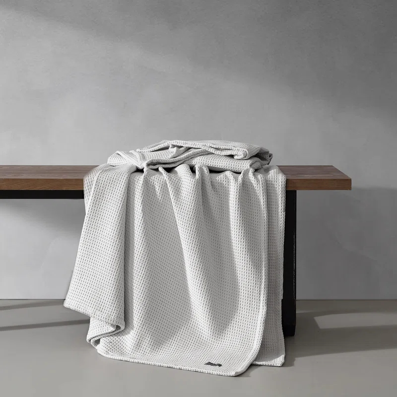 Vera Wang Vera Wang Waffleweave Cotton Blanket
