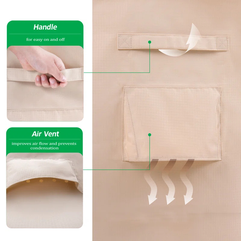 Premium Waterproof Outdoor Patio Rectangular Table Cover: Latest Rip-Stop Fabric, 3-Year Warranty