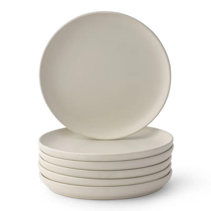 JoyJolt JoyJolt Mesa 6pc Stoneware 8" Salad plate set (Set of 6)