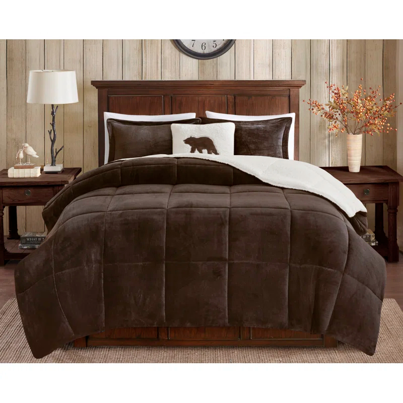 Woolrich Woolrich Alton Plush to Sherpa Down Alternative Comforter Set