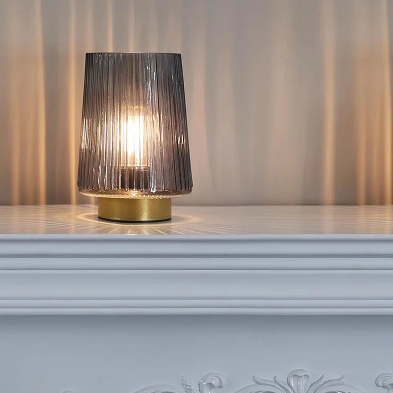 Latitude Run® Battery Operated Lamp With Timer, Table Lamps For Bedroom