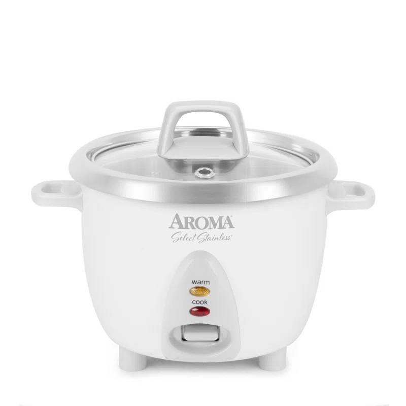 Aroma AROMA® Select Stainless® Pot Style Rice Cooker, Stainless Steel Inner Pot