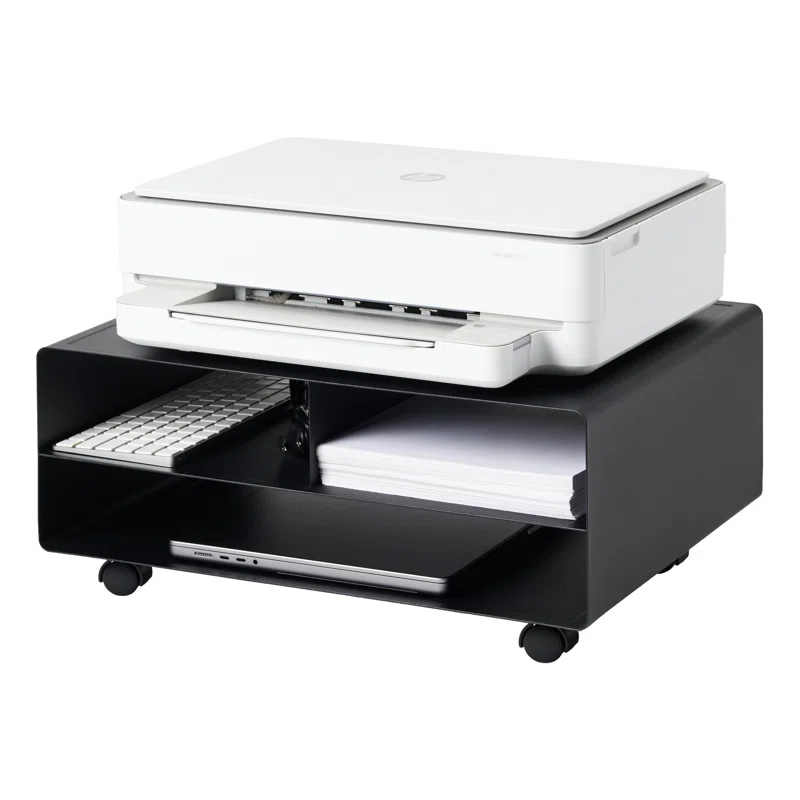 Yamazaki Home Yamazaki Home Desktop Printer Stand - Computer Accessory Office Organizer, Steel