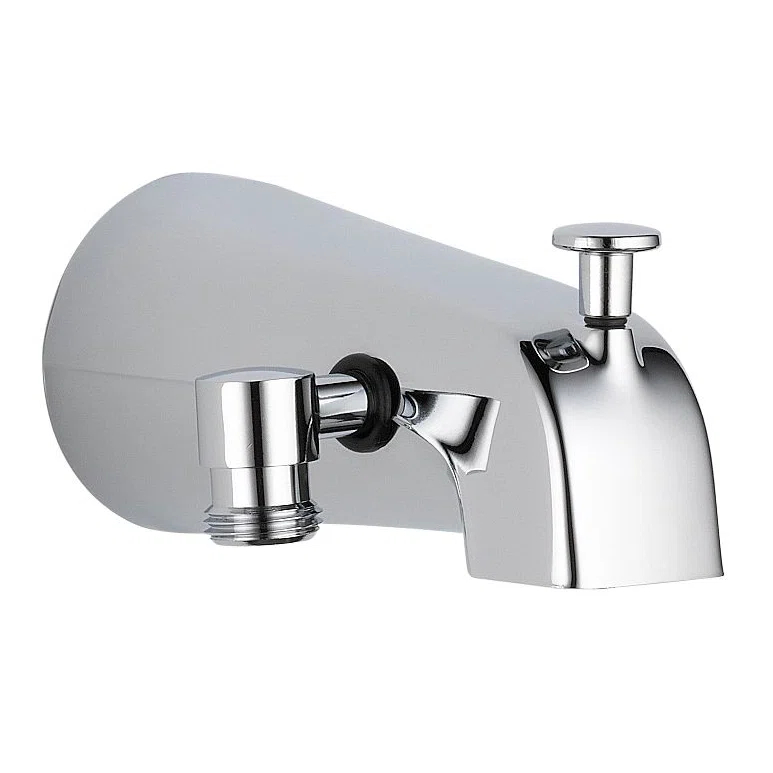 Delta U1072-PK Universal Showering Components Wall Mounted Tub Spout Trim with Diverter