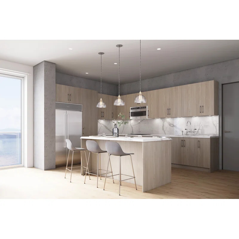 Cambridge Grey Nordic Slab Style Kitchen Cabinet Filler