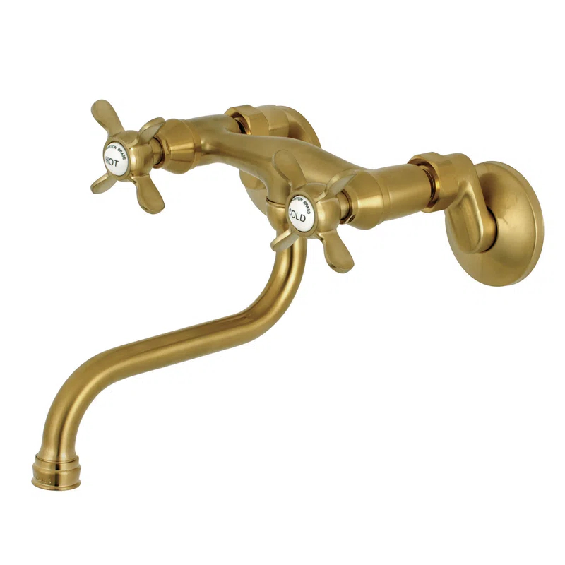 Kingston Brass Essex Two-Handle 2-Hole Wall Mount Bathroom Faucet