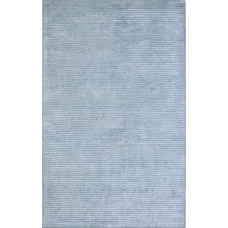 Pasargad Edgy Tufted Wool/Synthetic Blue Area Rug | Wayfair