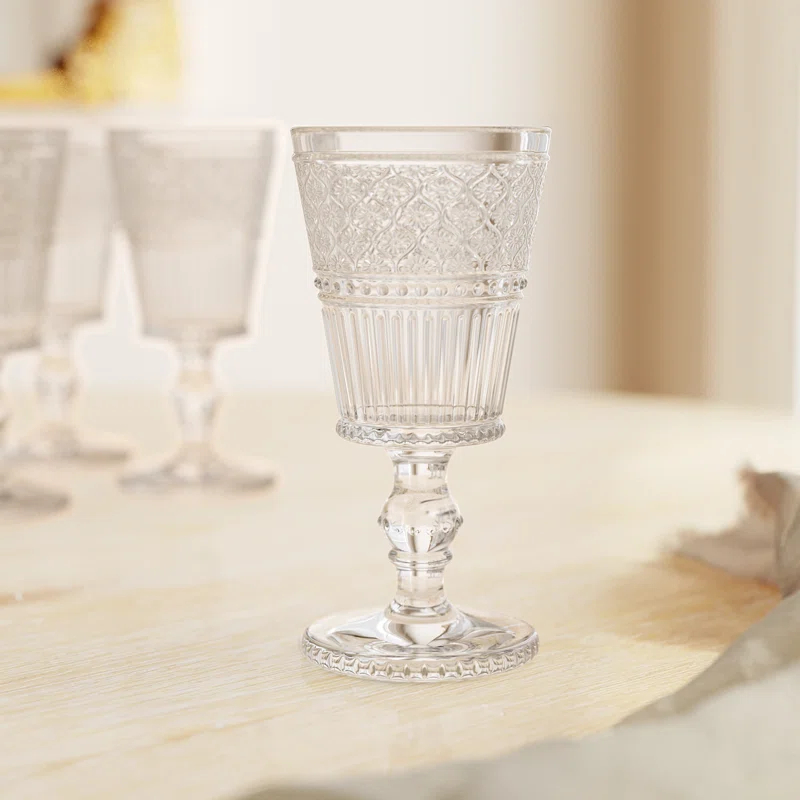 Godinger Silver Art Co Claro Goblet 9 oz (Set of 4)