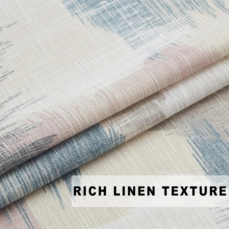 Orren Ellis Floral Semi-Sheer Curtains Bohemian Light Filtering Window Treatments Set,2 Panels)
