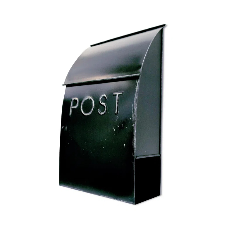Milano Pointed Post Wall Mounted Mailbox