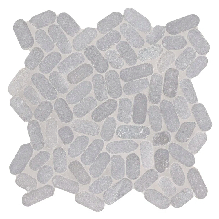 Ackland 12" x 12" Natural Stone Pebbles/Rocks Mosaic Floor & Wall Tile