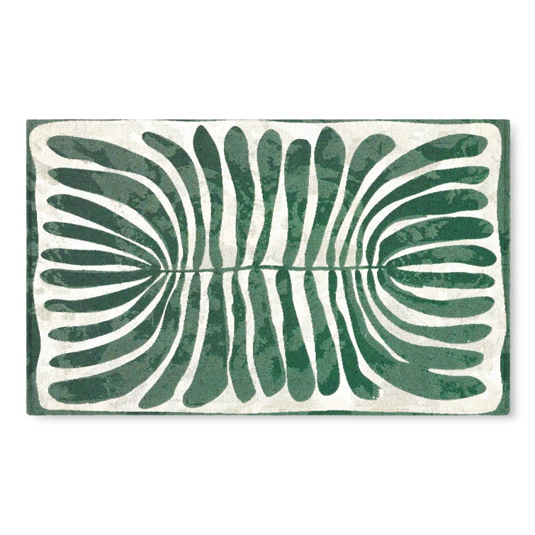 Town & Country Living TOWN & COUNTRY Luxe Livie Matisse Cutout Everwash Non-Slip Backing Washable Multi-Use Kitchen Mat
