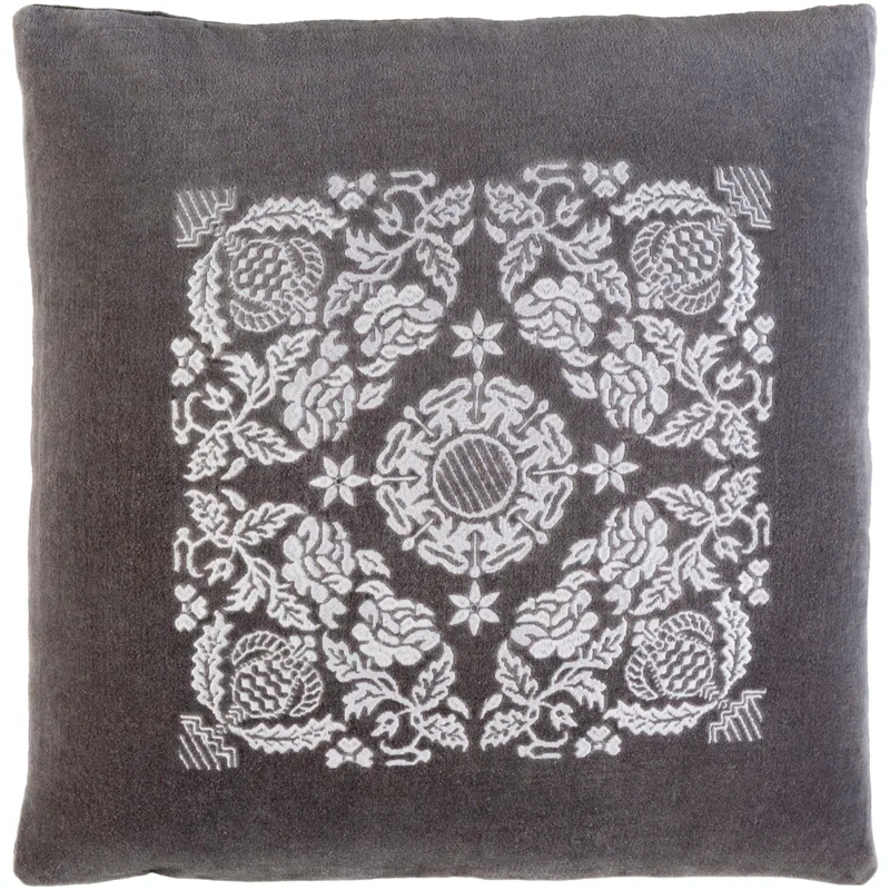 Livabliss Floral Wood Throw Pillow