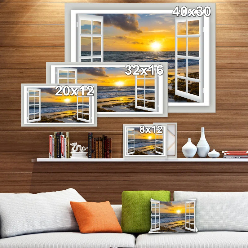 Highland Dunes " Open Window To Bright Yellow Sunset "