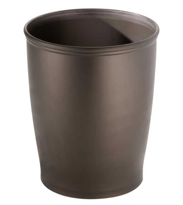 iDesign iDesign Kent Plastic Wastebasket Trash Can, 8.25" x 10"