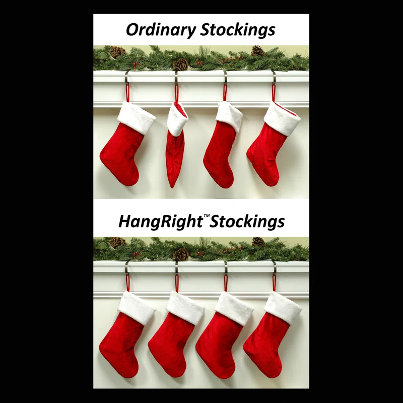 Haute Decor Hangright Adjustable Christmas Stocking