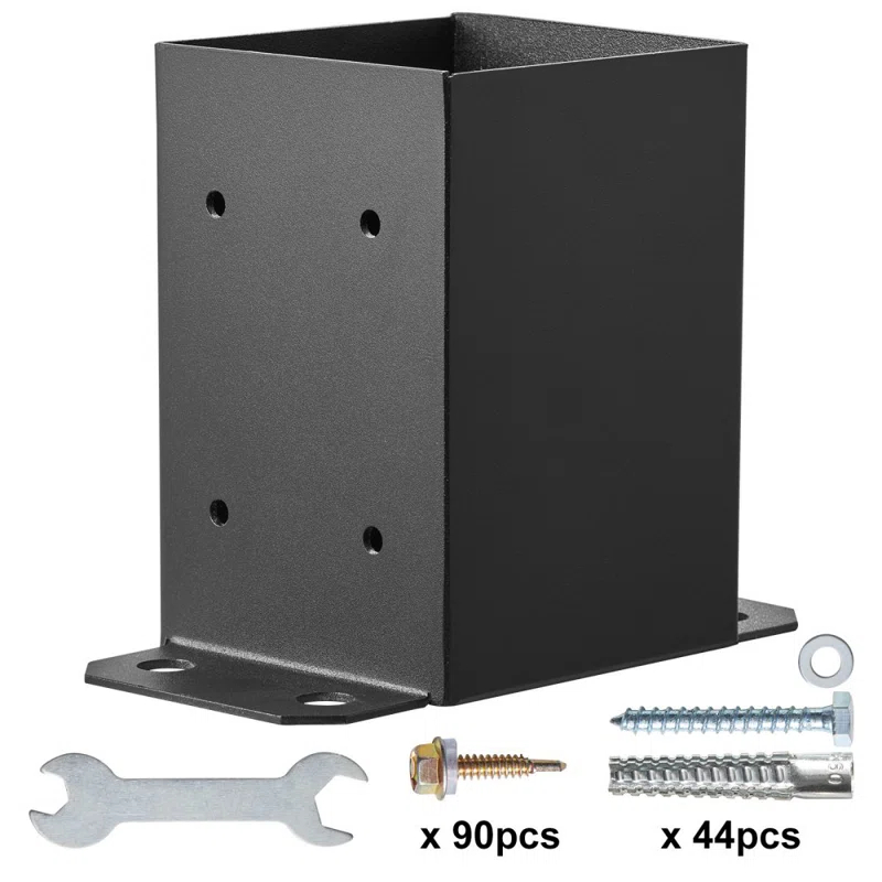 Stellweilan Tessberg 10 Pack 4x4 Post Base Brackets Heavy Duty Wood Post Fence Post Anchor (Set of 10)
