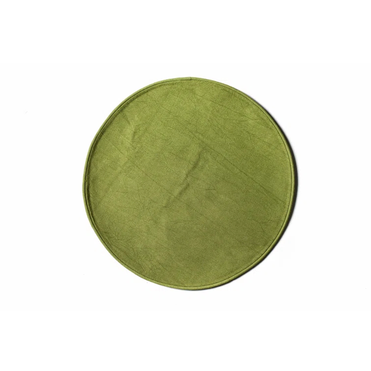 Blush And Pine Color Block Round Placemat Set Of 4 (Set of 4)