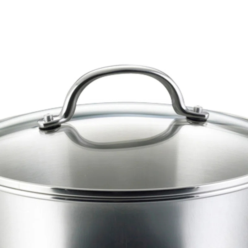 Farberware Farberware Millennium Stainless Steel Cookware Pots and Pans Set, 10 Piece, Silver