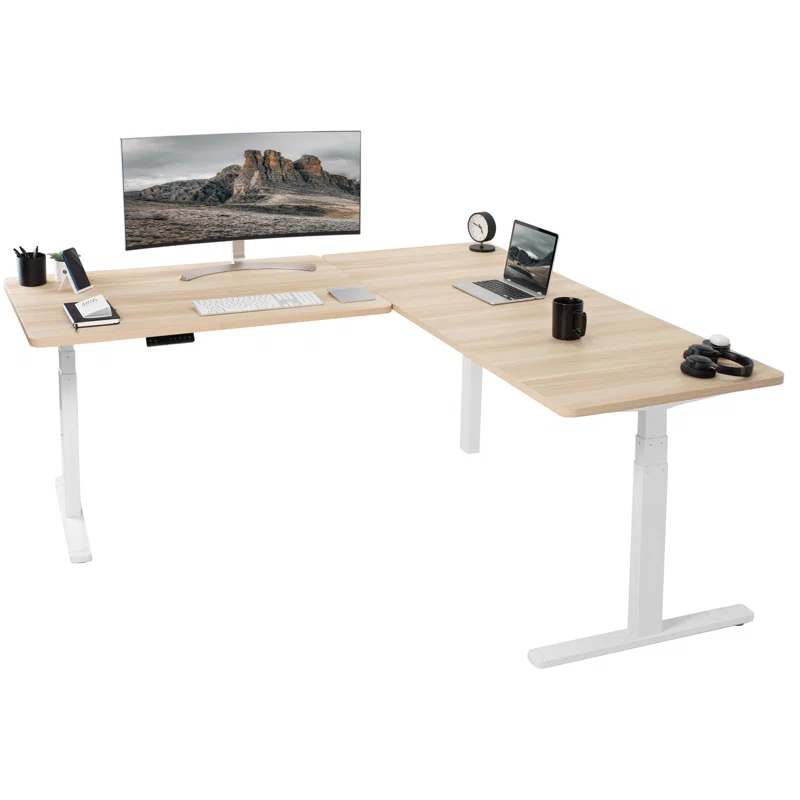 Vivo VIVO Electric 77" x 71" Corner Stand Up Desk, 3E7B Series