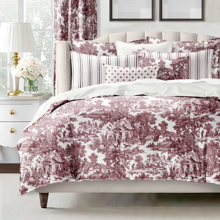 6ix Tailors Fine Linens Au Village Toile Merlot