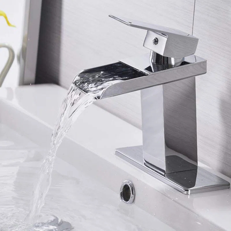 VIBRANTBATH YZJ9009-C-2 Single-Hole Single-handle Bathroom Faucet with Drain Assembly
