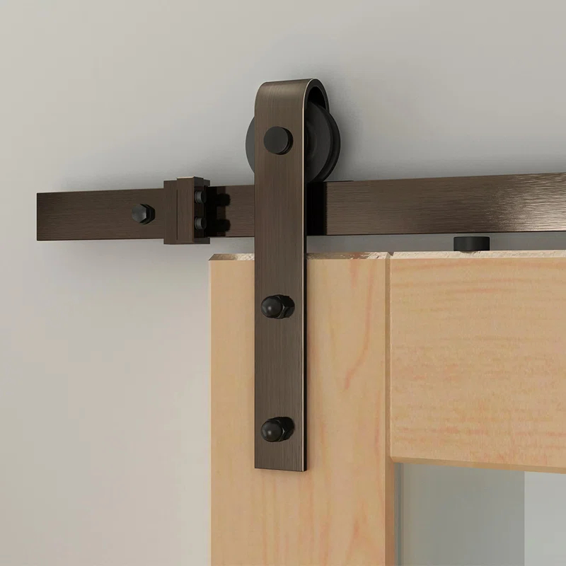 Quiet Glide Soft Close Standard Single Barn Door Hardware Kit (Door Not Included)